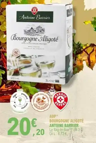 E.Leclerc Aop bourgogne aligoté offre
