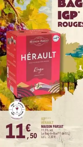 E.Leclerc Maison parsat - igp save margon parisat offre