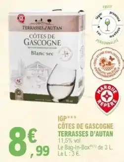 E.Leclerc Autan - igp côtes de gascogne terrasses d'antan offre