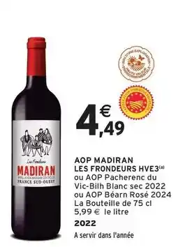 Intermarché Express Lu - aop madiran les frondeurs hve3 offre
