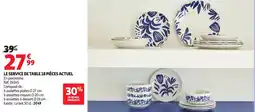 Auchan ACTUEL Le service de table 18 pièces offre