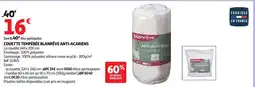 Auchan Couette tempérée blanrêve anti-acariens offre