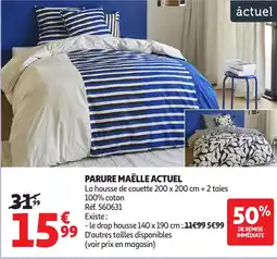Auchan ACTUEL Parure maëlle offre