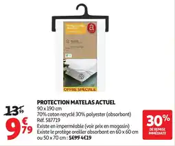 Auchan ACTUEL Protection matelas offre