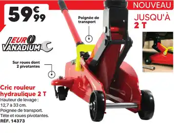 Shopix Cric rouleur hydraulique 2 T offre