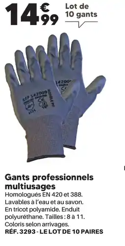 Shopix Gants professionnels multiusages offre