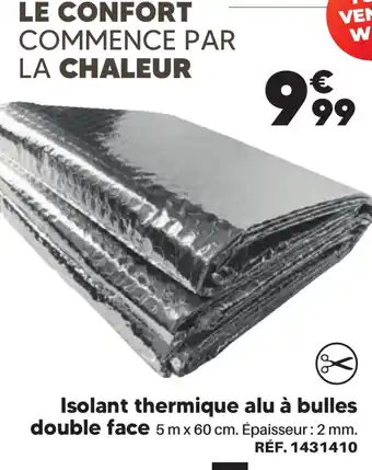 Shopix Isolant thermique alu à bulles double face offre