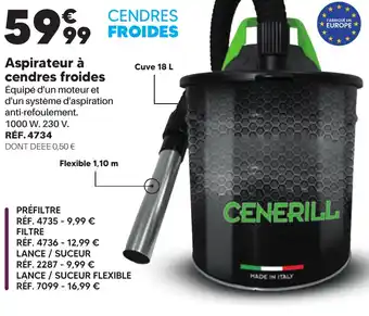 Shopix Aspirateur à cendres froides offre