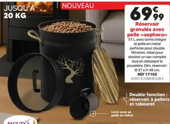 Shopix Réservoir granulés avec pelle <<sophora>> offre