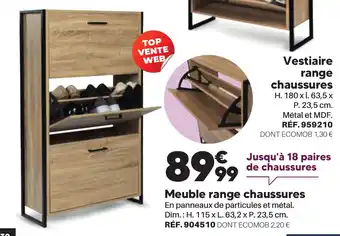 Shopix Meuble range chaussures offre