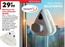 Shopix Nettoyeur de vitre aimantée double offre
