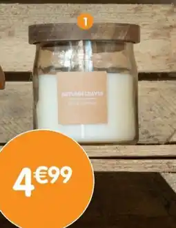 b&m Bougie couvercle en bois offre
