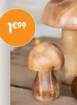 b&m Champignon en bois offre