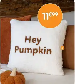 b&m Coussin bouclettes <Hey pumpkin» offre