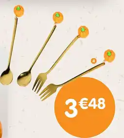 b&m Set de 4 couverts citrouille offre