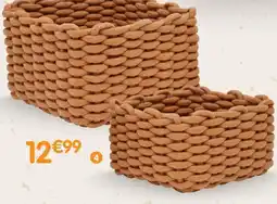 b&m Lot de 2 panières de rangement offre