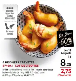 Thiriet 6 beignets crevette offre