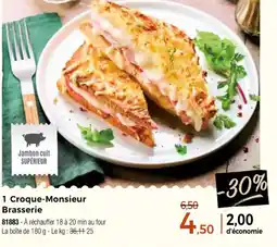 Thiriet 1 croque-monsieur brasserie offre