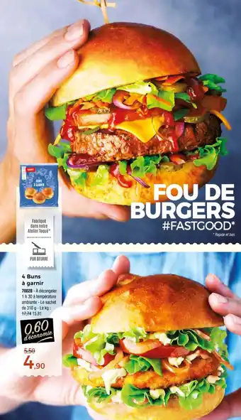 Thiriet 4 Buns à garnir offre