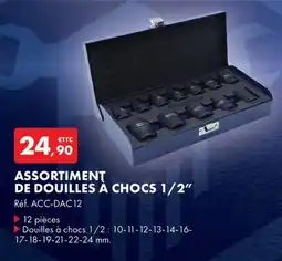 Autodistribution Assortiment de douilles à chocs 1/2" offre
