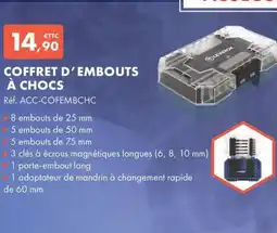 Autodistribution Coffret d'embouts à chocs offre