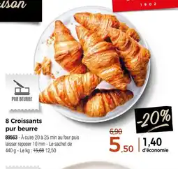 Thiriet 8 Croissants pur beurre offre