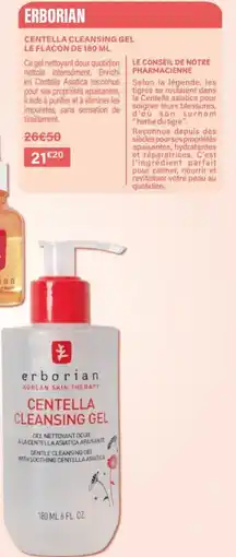Monop' Erborian centella cleansing gel offre