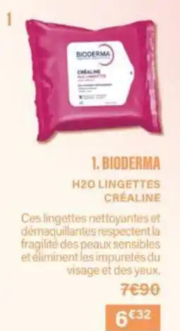 Monop' Bioderma h20 lingettes créaline offre