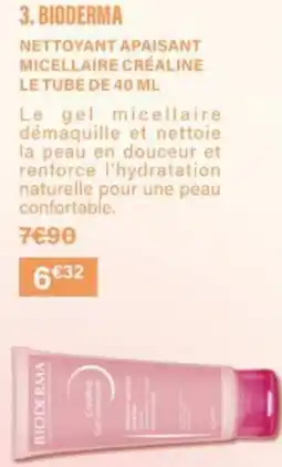 Monop' Bioderma nettoyant apaisant micellaire créaline offre