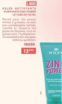 Monop' Nuxe gelée netτουαντε purifiante zinc power offre