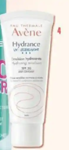 Monop' Avène hydrance crème spf30 offre