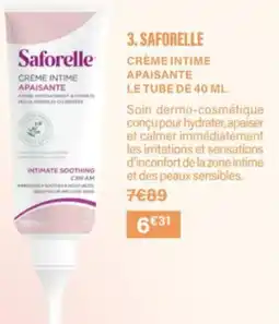 Monop' Saforelle crème intime apaisante offre