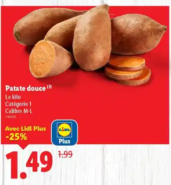 Lidl Patate douce offre