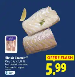 Lidl Filet de lieu noir offre