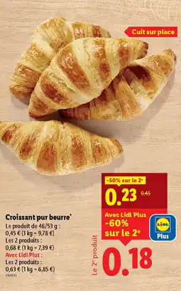 Lidl Croissant pur beurre offre