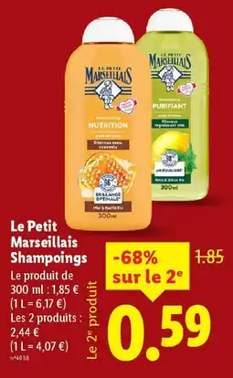 Lidl LE PETIT MARSEILLAIS Shampoings offre