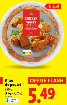 Lidl Ailes de poulet offre