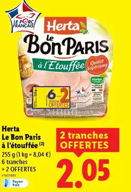 Lidl HERTA Le Bon Paris à l'étouffée offre