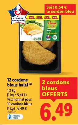 Lidl HALAL 12 cordons bleus offre