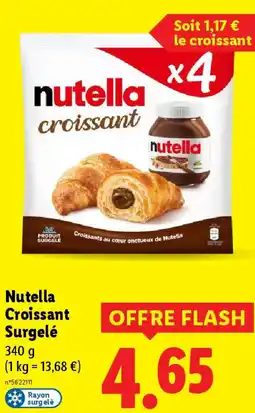 Lidl NUTELLA Croissant Surgelé offre