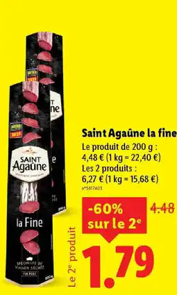 Lidl Saint agaûne la fine offre