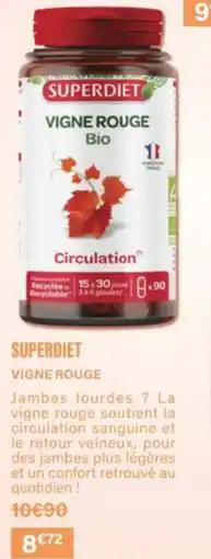 Monop' Superdiet vigne rouge offre