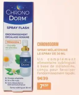 Monop' Chronodorm spray mélatonine offre