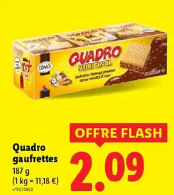 Lidl QUADRO gaufrettes offre