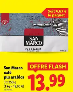 Lidl SAN MARCO café pur arabica offre