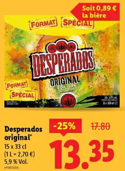 Lidl DESPERADOS original* offre