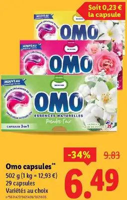 Lidl OMO capsules offre