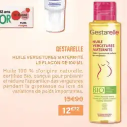 Monop' Gestarelle huile vergetures maternité offre