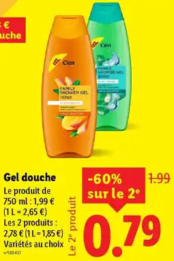 Lidl CIEN Gel douche offre