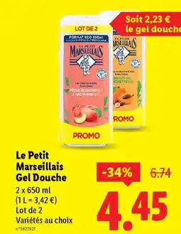 Lidl LE PETIT MARSEILLAIS Gol Douche offre